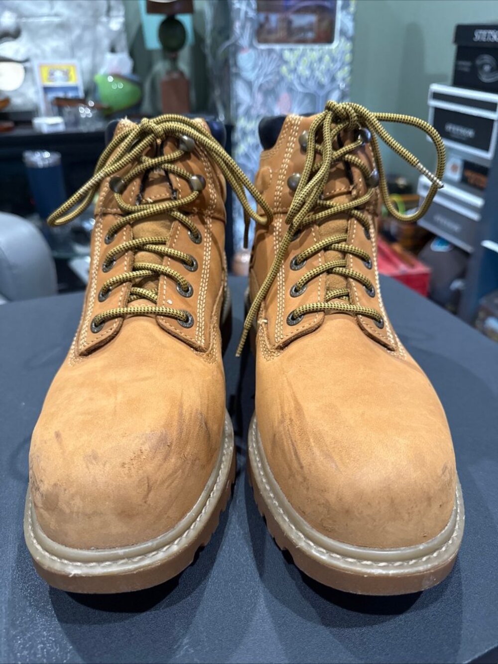 Wolverine Floorhand WP Insulated Steel-Toe 6” Mens Wheat Work Boots 12M